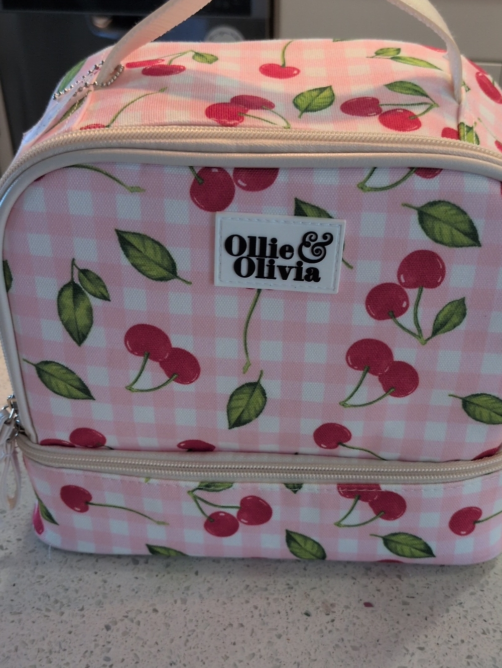 Ollie & Olivia Pink Cherry Lunch Bag